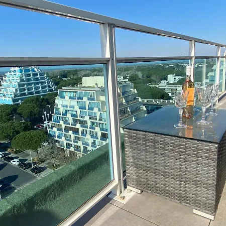 Le Panoramique, P2 Vue Sur Mer, Clim, Centre Ville, Wifi Appartamento La Grande-Motte