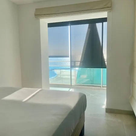 公寓 Le Panoramique, P2 Vue Sur Mer, Clim, Centre Ville, Wifi 拉格朗德默特