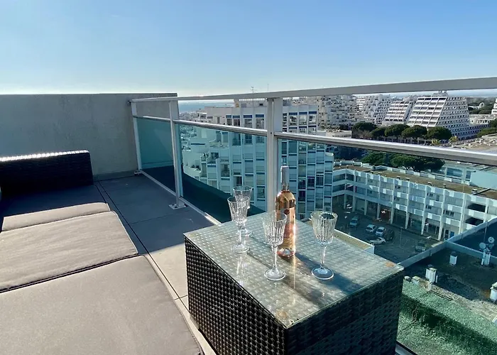 Le Panoramique, P2 Vue Sur Mer, Clim, Centre Ville, Wifi * Λα Γκραντ-Μοτ