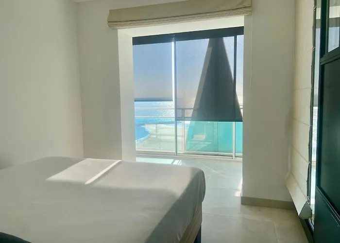 公寓 Le Panoramique, P2 Vue Sur Mer, Clim, Centre Ville, Wifi 拉格朗德默特